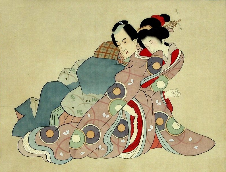Unknown Artist, Japan - Lovers, Early 20th Century